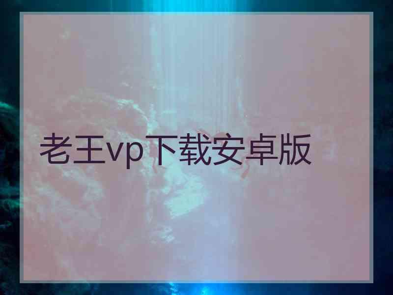 老王vp下载安卓版