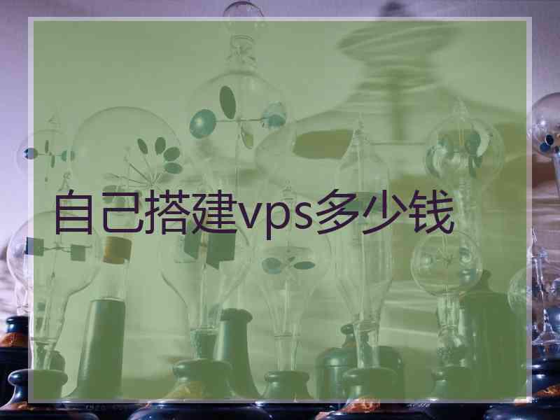 自己搭建vps多少钱