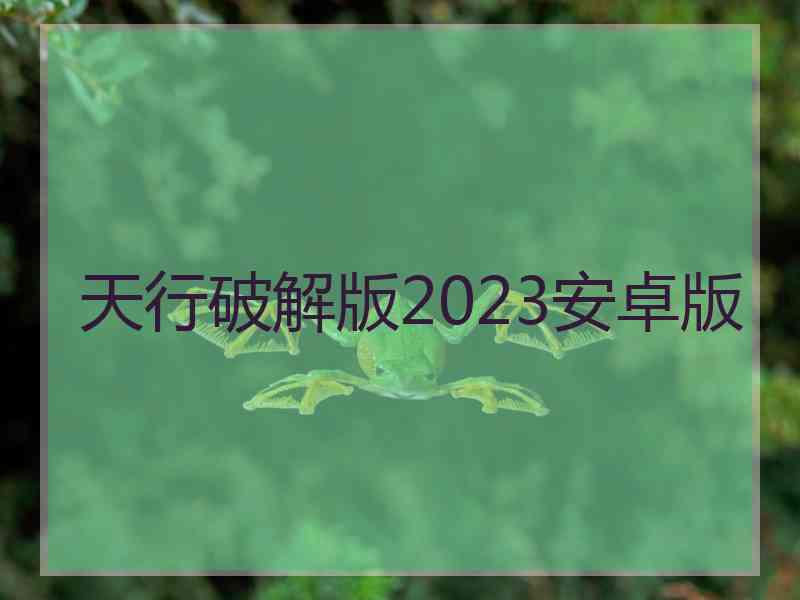 天行破解版2023安卓版